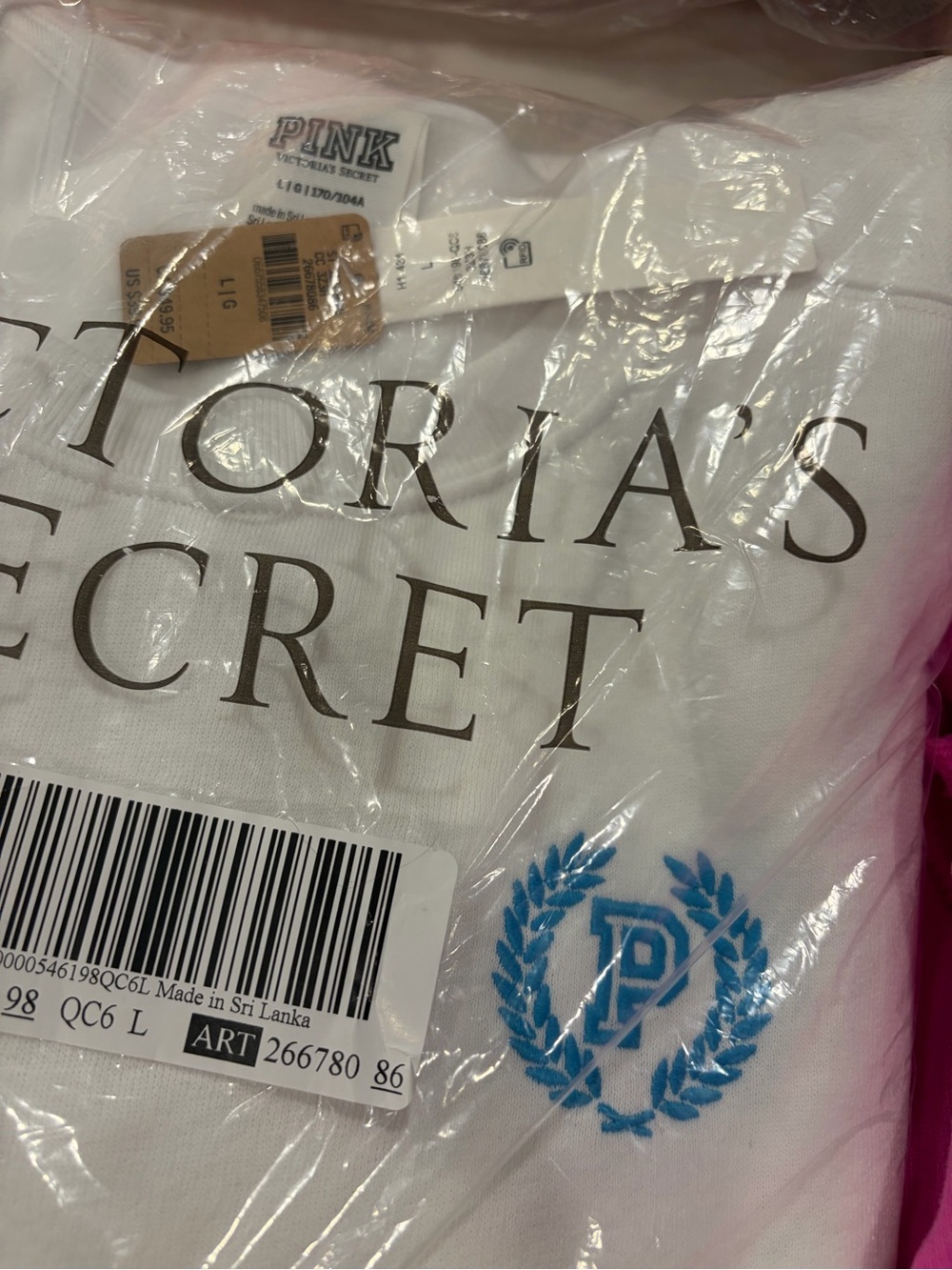 Victoria's Secret Bright Pink Zip-Up Hoodie & Assorted Crew Sweatshirts A1.5 - Picture 5 of 8